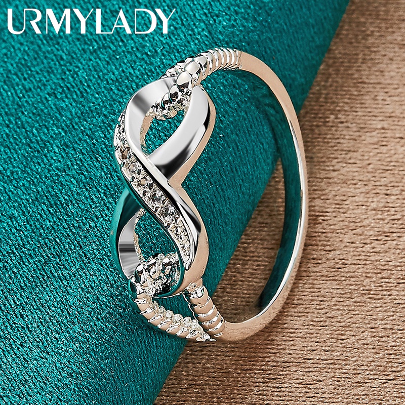 Urmylady กําไลข้อมือเงินแท้ 925 ทรงกลม เครื่องประดับแฟชั่น สําหรับผู้หญิง งานแต่งงาน ปาร์ตี้