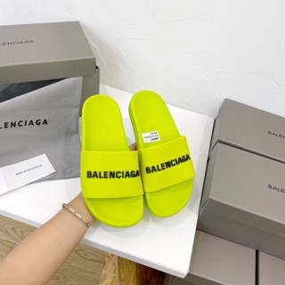 Balenciaga 2020ssBalenciaga รองเท้าโลฟเฟอร์ หนัง PU ส้นแบน สําหรับผู้ชาย ผู้หญิง 026