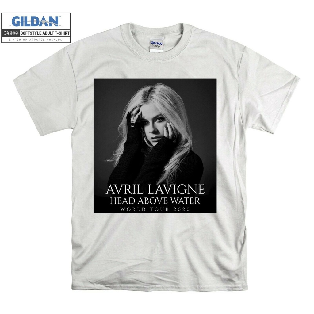 oversize T-shirt GILDAN เสื้อยืด พิมพ์ลาย Avril Lavigne The Head Above Water เหมาะกับของขวัญ สําหรับผู้ชาย และผู้หญิง S-