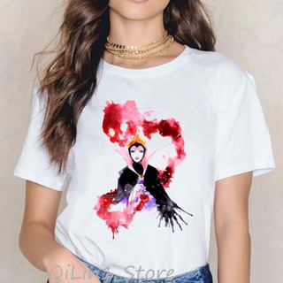 [Hot]❣∈watcolor villain queen snow white printed tshirt women vogue hocus pocus t shirt femme street_03