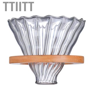 Ttiitt [Yue Xinghui] (processed intellectual property) high borosilicate glass hand pour coffee pot cloud filter cup (1*filter) transparent A