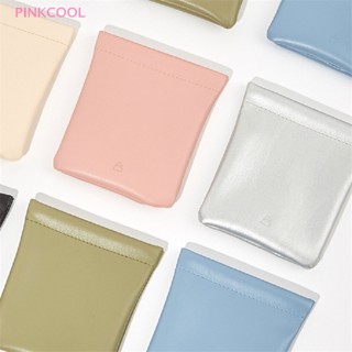 Pinkcool กระเป๋าหนัง ปิดอัตโนมัติ สําหรับใส่เหรียญ หูฟัง เครื่องประดับ ขายดี