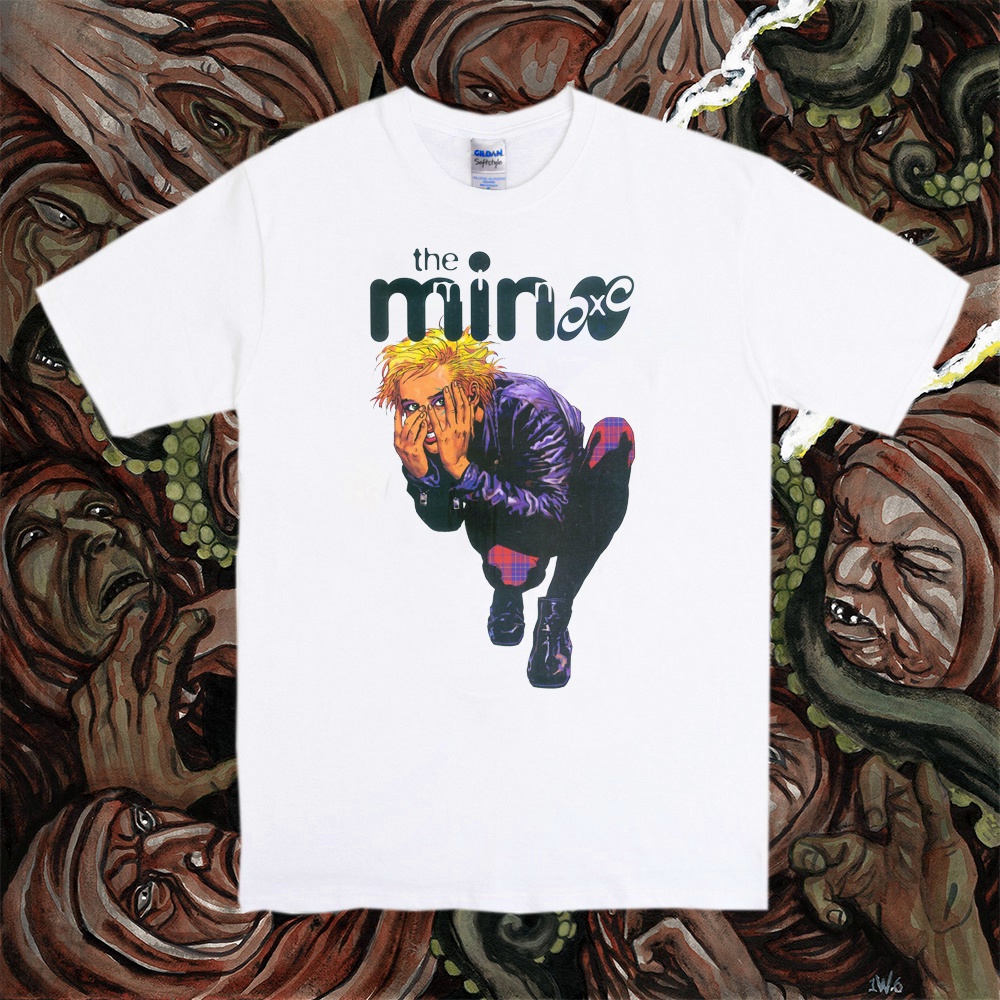 ย้อนยุคเสื้อยืด ลาย Minx สีขาว สไตล์วินเทจS-5XL