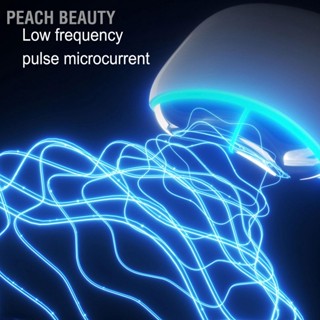  Peach Beauty เครื่องฟื้นฟูผิวคอเครื่องทำความร้อน LED สีน้ำเงินสีแดงส่งเสริมอุปกรณ์เสริมความงามกระชับผิวดูดซับ