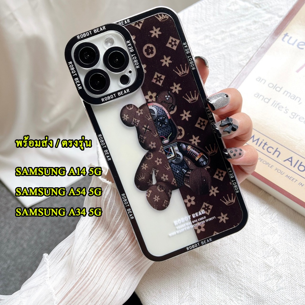 ส่งเร็ว เคส SAMSUNG A25/A35/A05/A05S/A55 5G/A14 5G/A54 5G/A34/A24 5G/A15 S23FE เคส ลายหมี นิ่ม กันกระแทก Bear 039