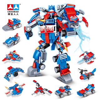 Educational Assembly Plug Boys Optimus Prime Deformation Robot Compatible with Lego Building Blocks Toy Small Boxed Children TNb4