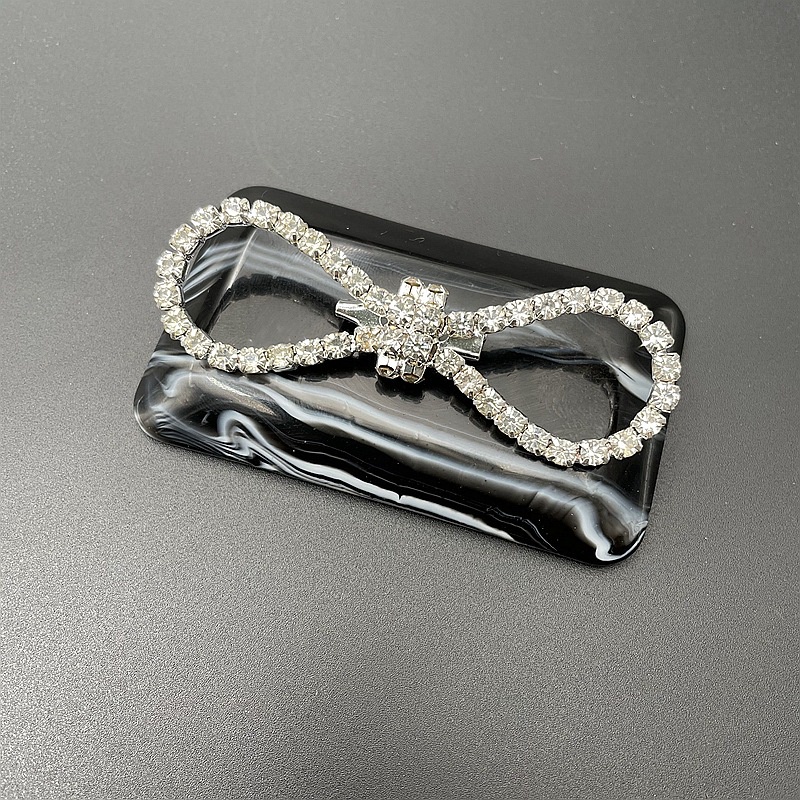 High-end shine Rhinestones Bowknot เข็มกลัด (มีให้เลือก 3 สไตล์)Openwork Bow เข็มกลัด Accessorie