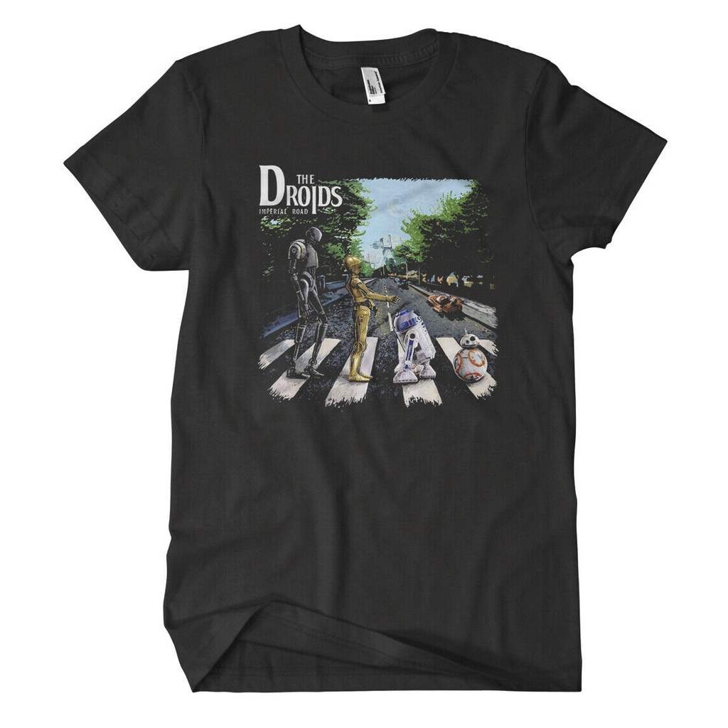 Summer Fashion The Droids T-Shirt Mens Fun Cult Star Vader R2D2 Yoda Wars Darth Jedi Stormtrooper_07