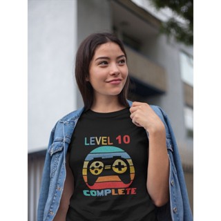 2023เสื้อยืดผ้าฝ้าย เสื้อยืด LVL 10 COMPLETE Stick GAME