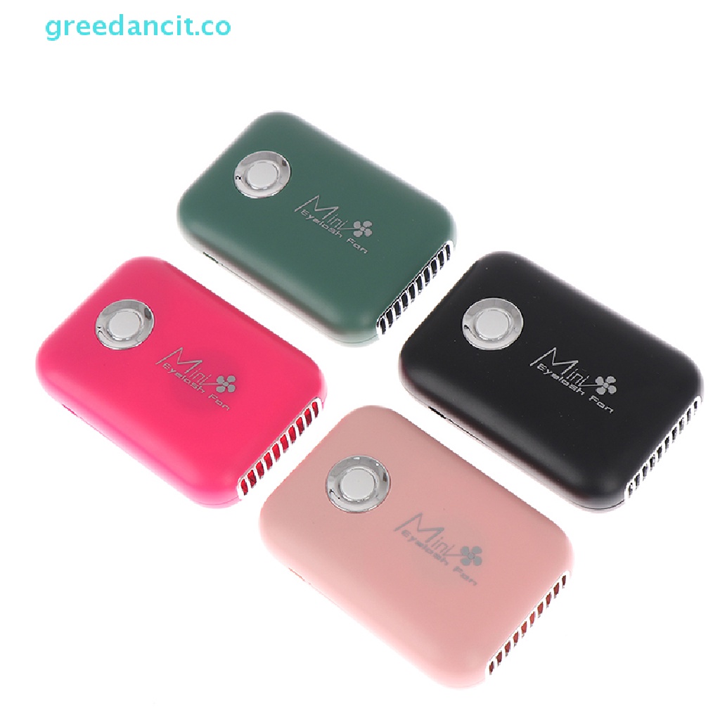 Greedancit พัดลมเครื่องปรับอากาศ USB ขนาดเล็ก สําหรับต่อขนตา