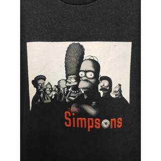 เสื้อยืด มือสอง ลายการ์ตูน The Simpsons อก 44 ยาว 28