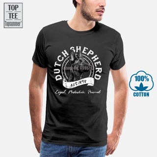 Dutch Shepherd T Shirt Gift Pet Owners Dog Puppy Vintage Military K9 Unit Print T Shirt Summer Style_02