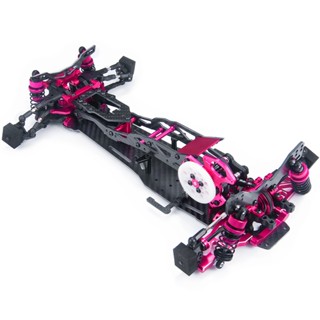 Metal &amp; Carbon Fiber &amp; Plastic Frame Kit Wheel Rims Shock Absorbers for Sakura D5 MR 1/10 RC Drift Car Truck Model Parts