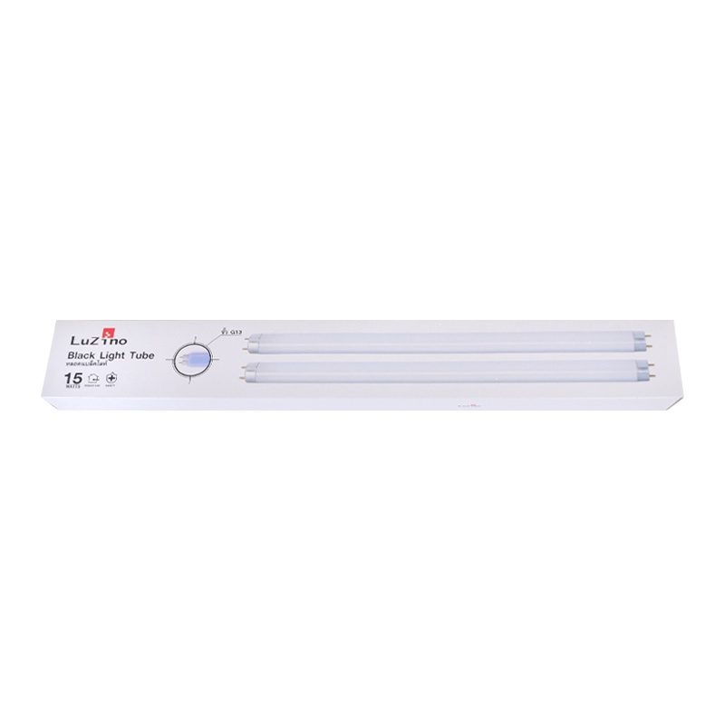 หลอดไฟแบล็คไลท์ 15W LUZINO รุ่น T8 UV TUBE 15W (แพ็ค 2 หลอด)