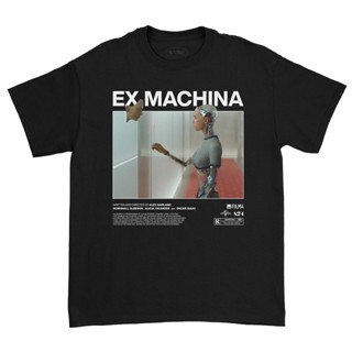 เสื้อยืด ผ้าฝ้าย พิมพ์ลายภาพยนตร์ Kaos Ex Machina A24 ยุค 20