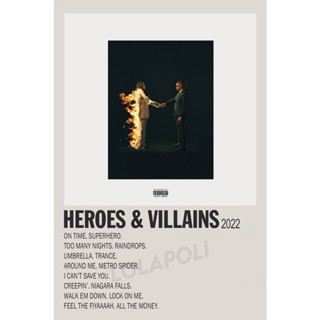 โปสเตอร์ปกอัลบั้ม Heroes &amp; Villains - Metro Boomin