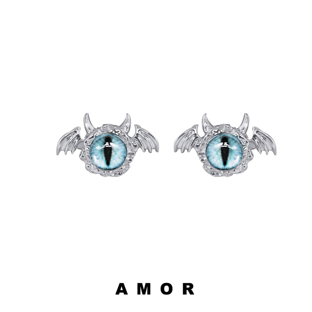 Y2k ต่างหูนักเรียนแมว ดีไซน์นิช ต่างหูตาแมวสุดเท่หวาน