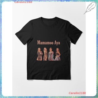 Korea Mamamoo Aya Essential T-Shirt ผู้หญิง ดพิมพ์ลาย เสื้อยืดผ้าฝ้าย คอกลม cotton ความนิยม sale Unisex_09