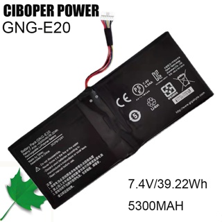 CP Original แบตเตอรี่แล็ปท็อป GNG-E20 7.4V/5300MAh/39.22WH สำหรับ Ultrabook U21MD 2ICP8/72/81 Series Notebook