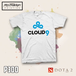 เสื้อยืดสีขาว เสื้อยืดสีขาว Dota 2: เสื้อเชิ้ตลายเมฆ 9 (สีขาว) bTz เสื้อแฟชั่นผญ2022 อื่นๆ เสื้อขาว_04