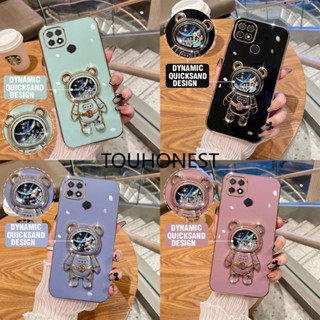 เคส Motolola Moto G9 Play เคส Motolola Moto G10 G20 G30 เคส Motolola Moto G9 Plus Case Motolola Moto E7 Plus Case Motolola Moto E7 Power Case Motolola Moto E20 Cover Glitter Liquid Quicksand Cute Astronaut Bracket Soft Phone Case โทรศัพท์มือถือ แบบนิ่ม