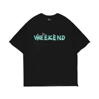 [S-5XL]เสื้อยืด Oversize sleeve unisex "weekend"