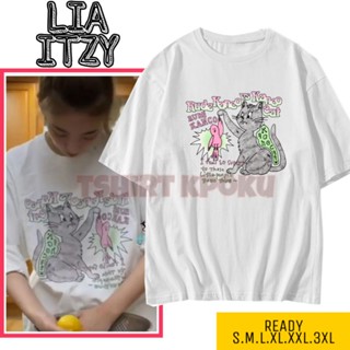 เสื้อยืด พิมพ์ลาย LIA ITZY Bird vs Cat สไตล์เกาหลี_09