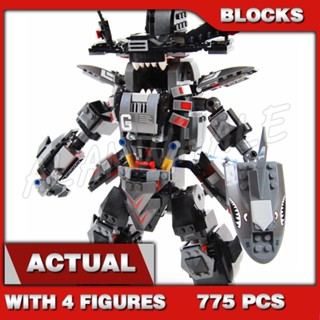 775 ชิ้น Ninjago Shinobi Garmkka Mecha Man แขนและขาที่สามารถเคลื่อนไหวได้ของ Garmadon Shark Blaster 10719 ของเล่นบล็อกที่เข้ากันได้กับโมเดลก้อนอิฐ 70613