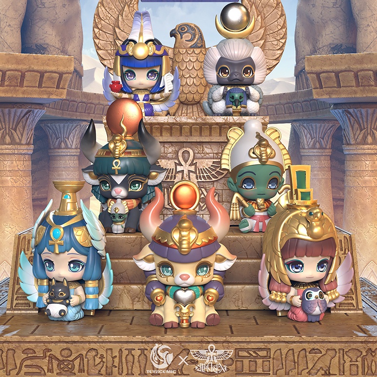 ของแท้AARU Garden Egyptian God V2 Series ยืนยันการตกแต่งคอลเลกชันตุ๊กตาน่ารัก 2