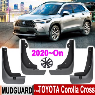 Flightcar บังโคลนหน้า หลัง อุปกรณ์เสริมรถยนต์ สําหรับ Toyota Corolla Cross 2020 2021 4 ชิ้น ต่อชุด