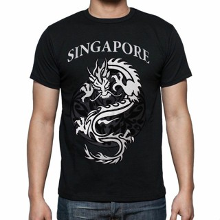 [SUPPORT LOCAL] Singapore Souvenir T-Shirts Dragon Print Tshirt Adults Unisex Gift_01