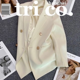 Womens suit jacket 2023 Spring and Autumn New style blazer female Korean version straight tube casual loose fashion temperament thin  &amp; breathable suit top woman white blazer blac