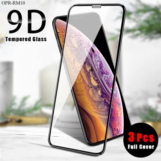 3Pcs 9D Tempered Glass For Realme 10 C33 สำหรับ Case Screen Protector Full Transparent Ultra thin Coverage Protective Explosion-proof