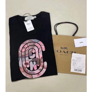 Coa1ch เสื้อยืด ผ้าฝ้ายแท้ พิมพ์ลายตัวอักษร สําหรับผู้ชายและผู้หญิง