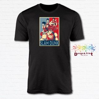 Slam Dunk Anime Poster_Unisex T-Shirt Tshirt Baju 100% Cotton XS-XXL_09