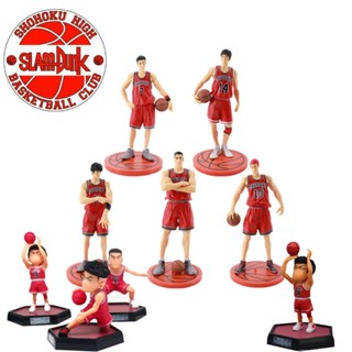 ชุดฟิกเกอร์ Slam Dunk Sakuragi Hanamichi Kaede Rukawa สําหรับตกแต่งเค้กวันเกิด จํานวน 5 ชิ้น