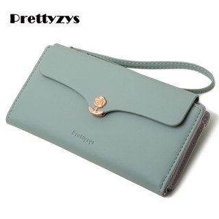 Wallet Prettyzys 2023 Fashion Korean Pu Leather Long For Women