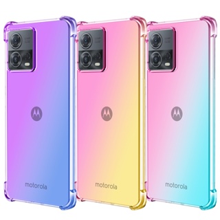 เคสโทรศัพท์มือถือแบบนิ่ม TPU หนา ไล่โทนสี กันกระแทก สําหรับ Motorola S30 Pro Edge 30 Fusion Neo G200 G42 G71 G22