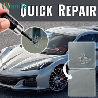 ღ กระจกรถยนต์ Cracked Repair เครื่องมือ Auto ซ่อมกระจกหน้าต่างของเหลว Diy รถหน้าต่างโทรศัพท์หน้าจอชุดซ่อมกระจก Scratch Crack Restore เครื่องมือ