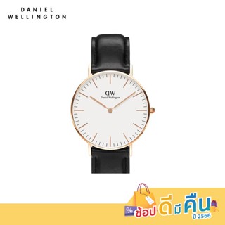 Daniel Wellington นาฬิกาข้อมือ Classic Sheffield RG White 36มม สีดำ