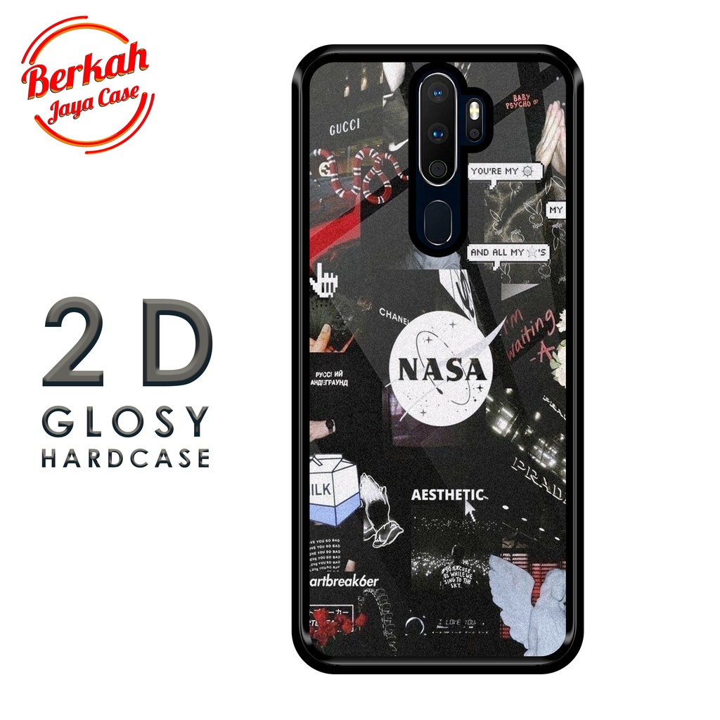 HP Makmur - เคส OPPO A5 2020 A9 2020 NASA Motif Hardcase Casing Berkah jaya case Berkah Case Glossy 