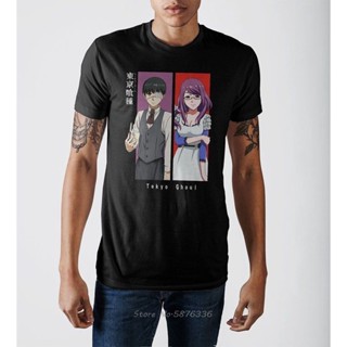 oversize T-shirt เสื้อยืดคอกลม พิมพ์ลายการ์ตูน Mpts Tokyo Ghoul 2 ทรงหลวม แฟชั่นสําหรับผู้ชาย และผู้หญิง S-5XL