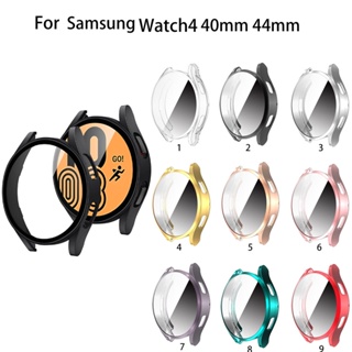 เคสนาฬิกาข้อมือ TPU ชุบไฟฟ้า กันกระแทก 40 มม. 44 มม. สําหรับ Samsung Galaxy Watch4