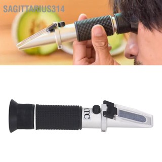 Sagittarius314 0-32% Brix Meter Tester Refractometer Portable Handheld ATC เครื่องวัดน้ำตาลสำหรับเครื่องดื่ม