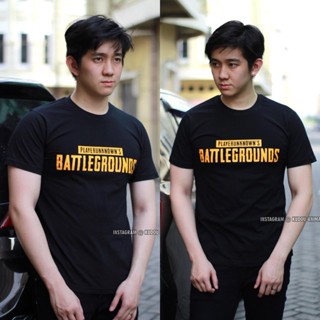 เสื้อยืด พิมพ์ลายผู้เล่นสีส้ม PUBG Unknown Battlegrounds_01