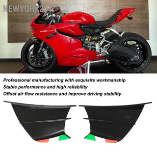 Newyork251 2 ชิ้นรถจักรยานยนต์ปีกด้านข้างสปอยเลอร์ Fairings Winglets เหมาะสำหรับ NINJA 400 250 Z900 Z1000