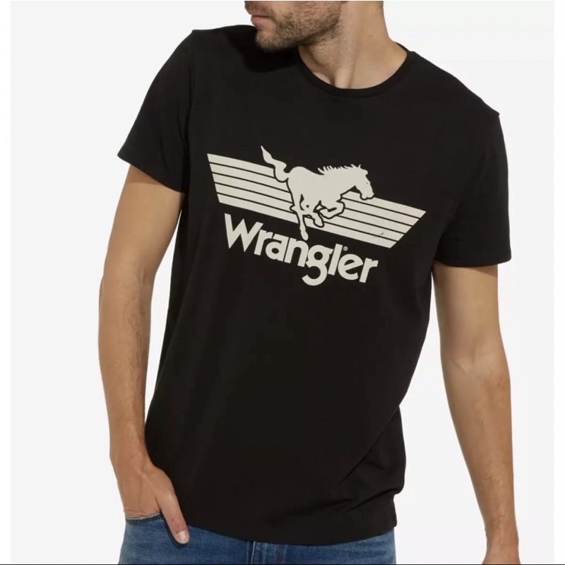 Pria Wrangler Horse Basic T-Shirt Men Short Sleeve  2022 Fashion Spot men Comfortable T-Shirt_02