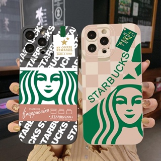 เคสป้องกันโทรศัพท์มือถือ ขอบสี่เหลี่ยม ลาย Starbucks สําหรับ Infinix Hot 20S 20i 30i 9 30 20 Play Smart 6 Plus X6823 Zero 5G 2023