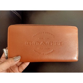 พร้อมส่ง COACH กระเป๋าสตางค์ แท้✅💯COACH F24648 ACCORDION WALLET (SAD)