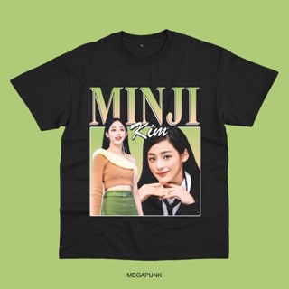 20232023 ใหม่เอี่ยม เสื้อยืดผ้าฝ้าย Minji NEWJEANS HOMAGE TEE